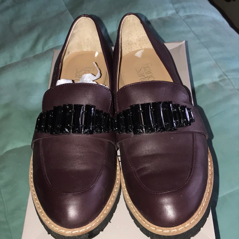 NIB Franco Sarto leather embellished loafer. Similar to Gucci loafer for a steal